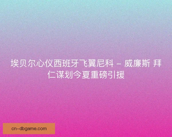 埃贝尔心仪西班牙飞翼尼科 - 威廉斯 拜仁谋划今夏重磅引援